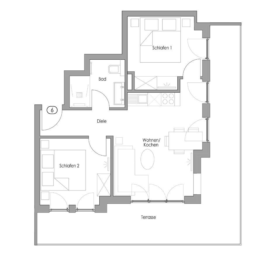 Haus Insulaner Tolle 6 Appartement Norderney Buitenkant foto